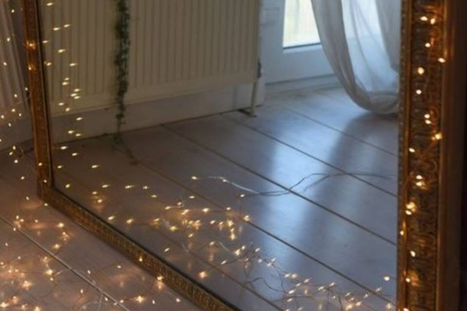 Copper fairy lights