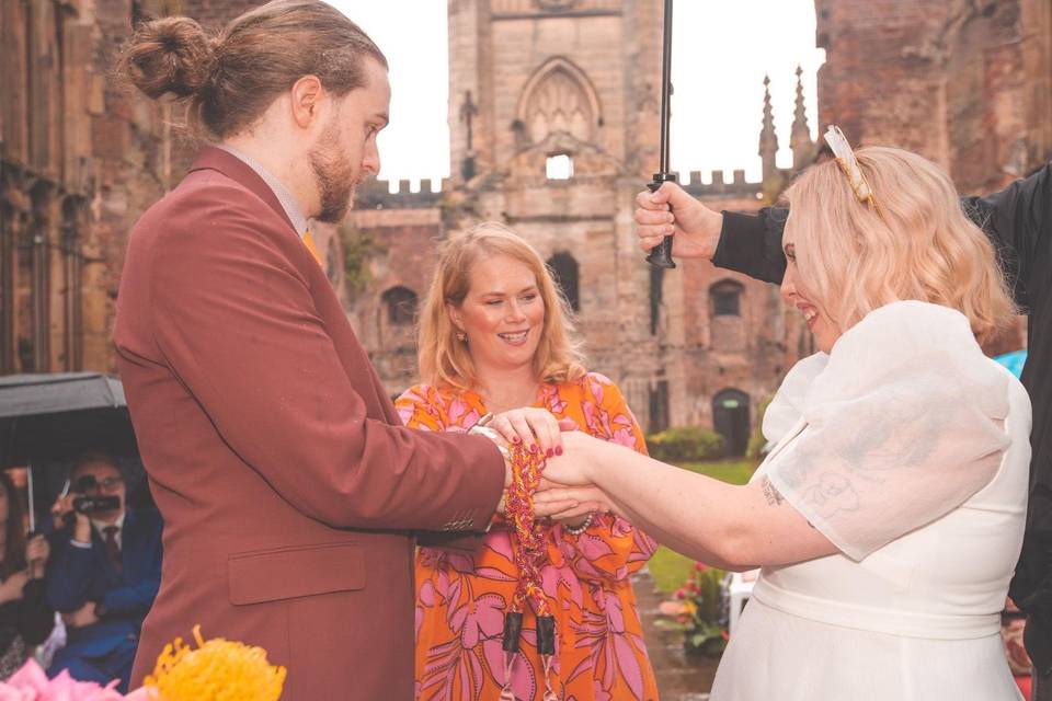 Handfasting at St Luke's Churc