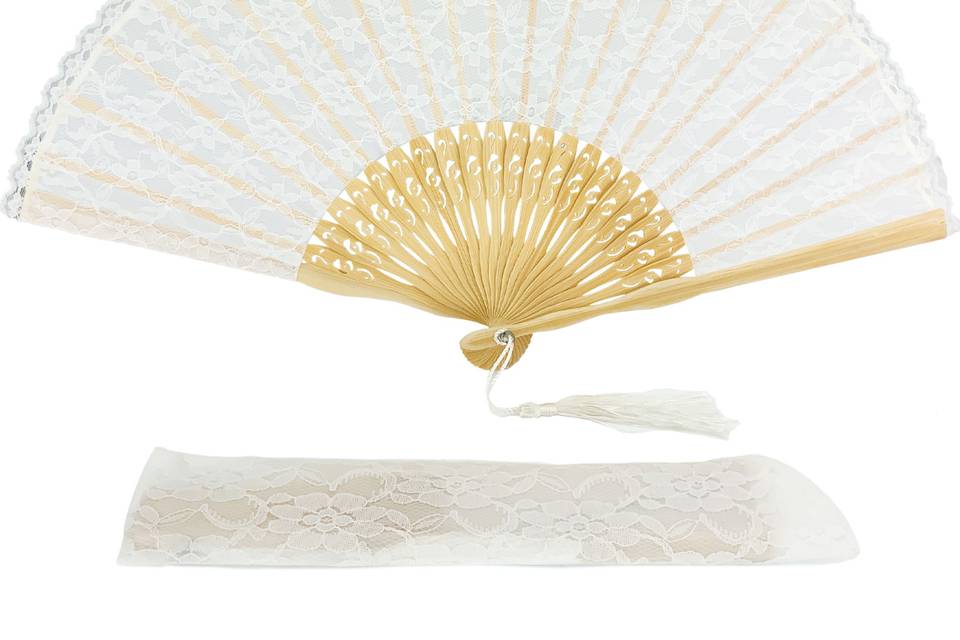 White Lace Fan