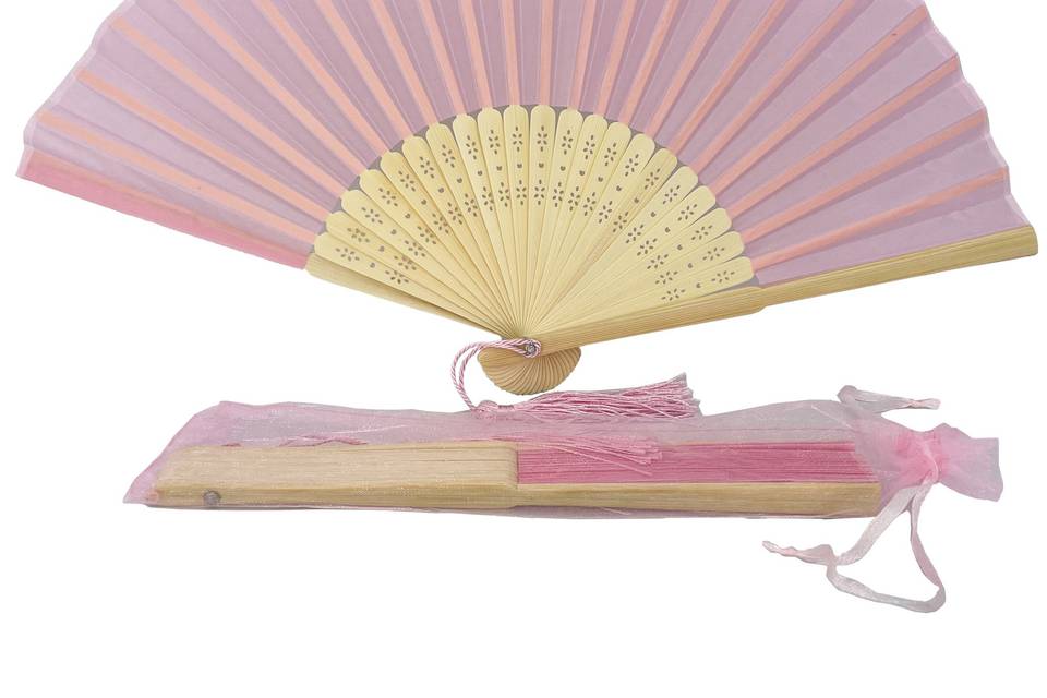 Baby Pink Silk Fan