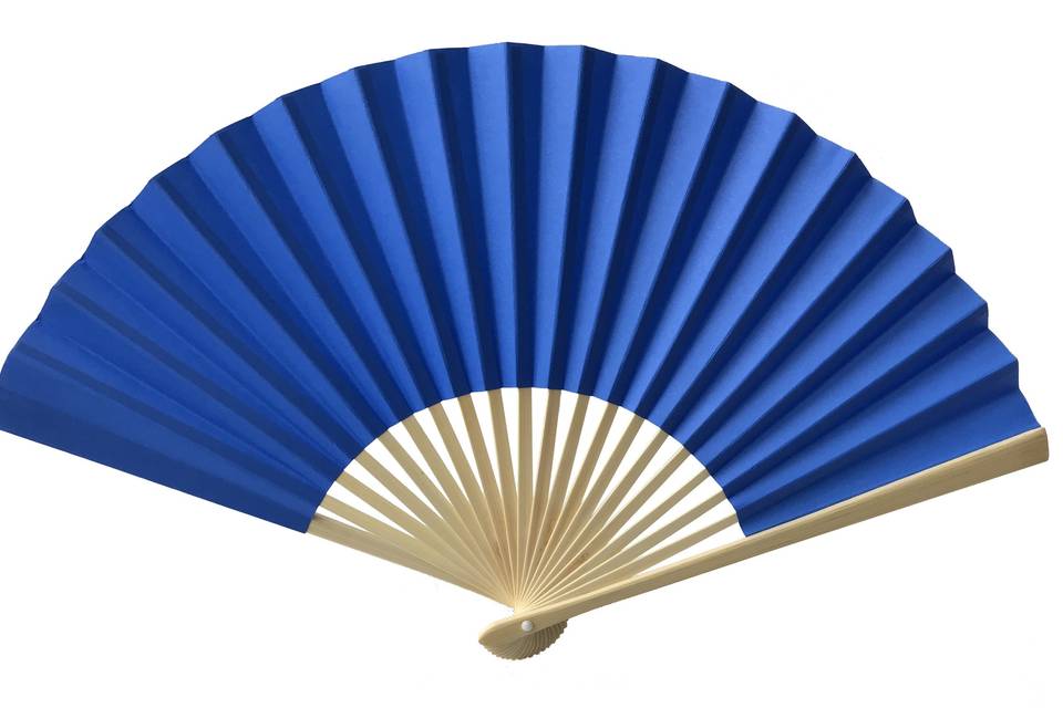 Ocean Blue Paper Fan