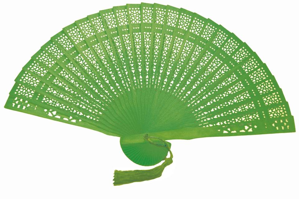 Light Green Wooden Fan