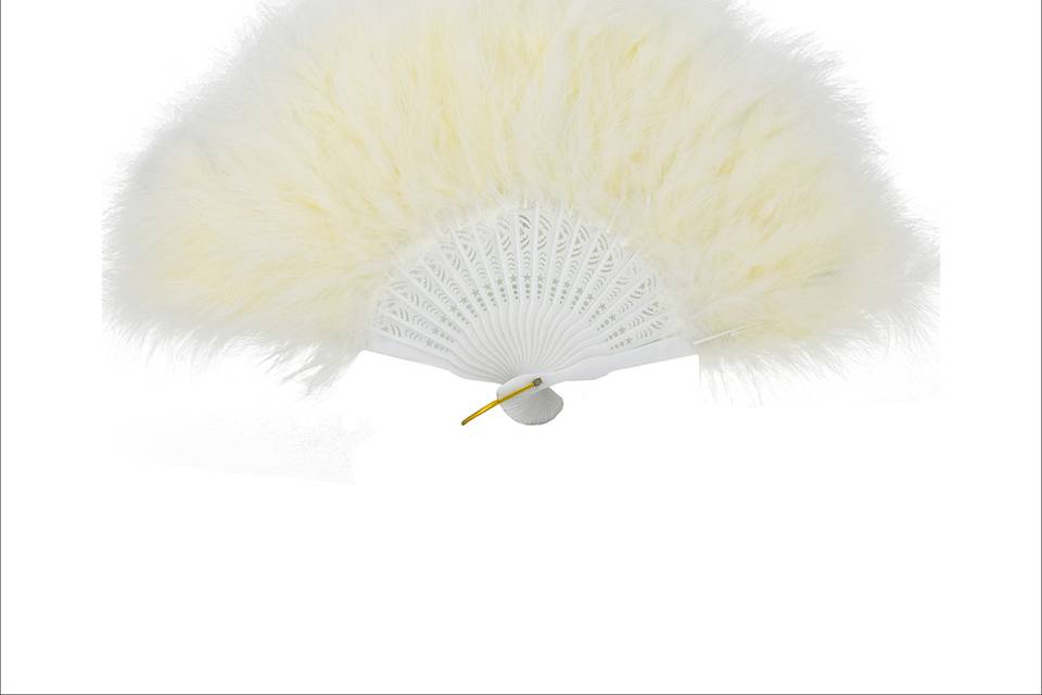 Ivory Feather Fan