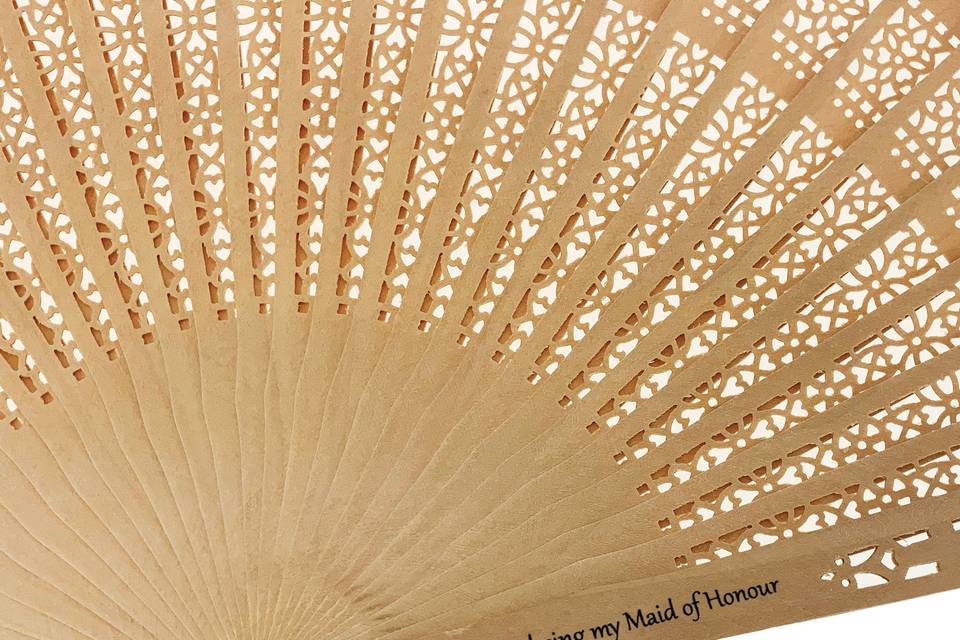 Customized wooden fans