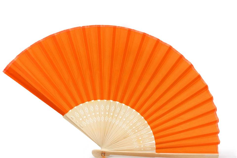 Orange Silk Fan