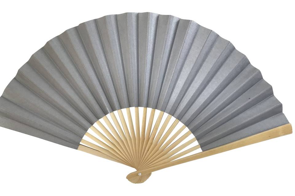 Silver Paper Fan