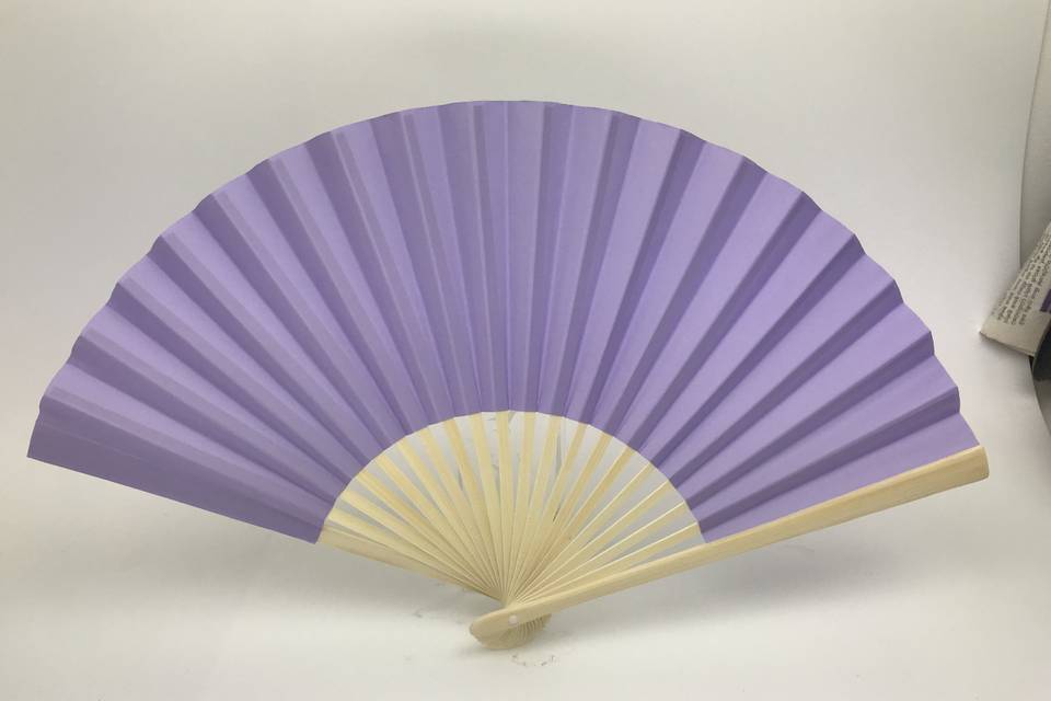 Lavender Purple Paper Fan