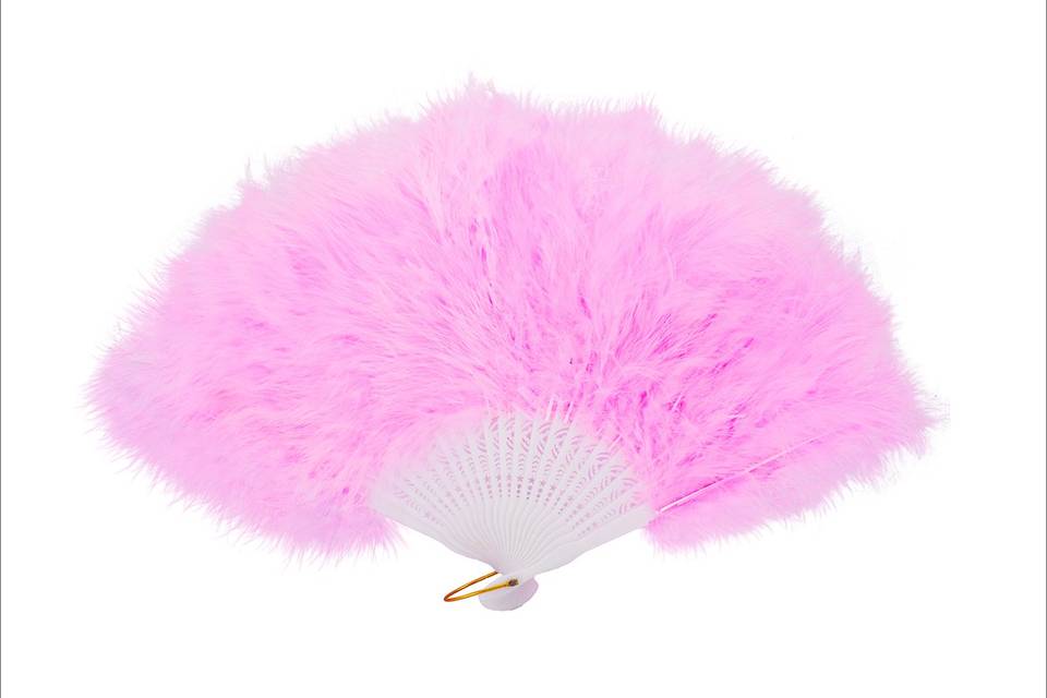 Soft Pink Feather Fan