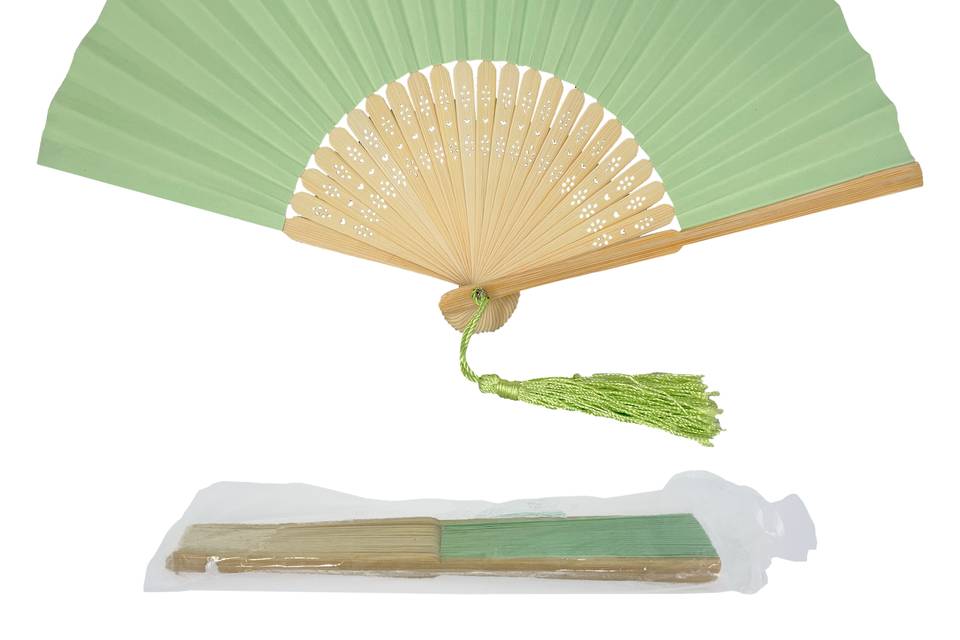 Mint Green Paper Fan