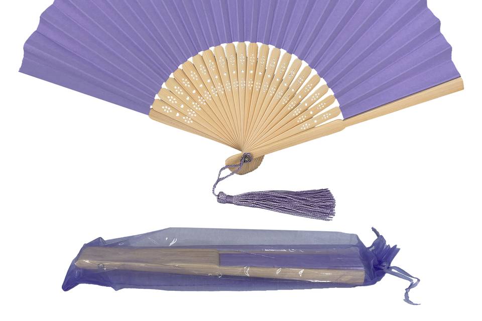 Soft Purple Paper Fan