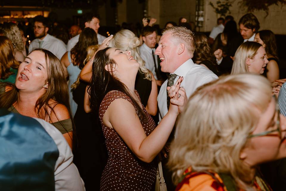 Dancing at the reception
