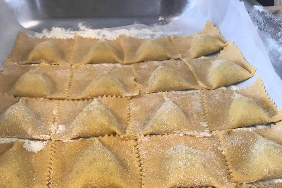 Handmade ravioli