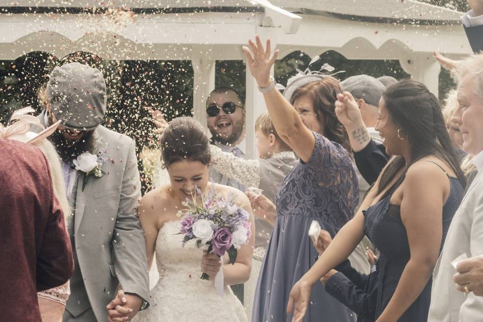 So many confetti shots!