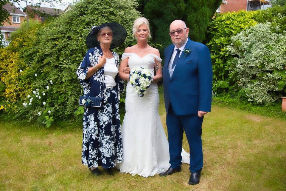 Bride with Parents