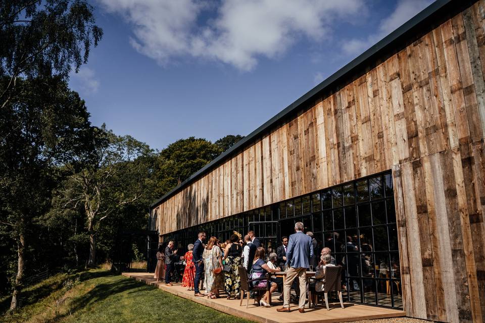 Drinks Reception on Decking