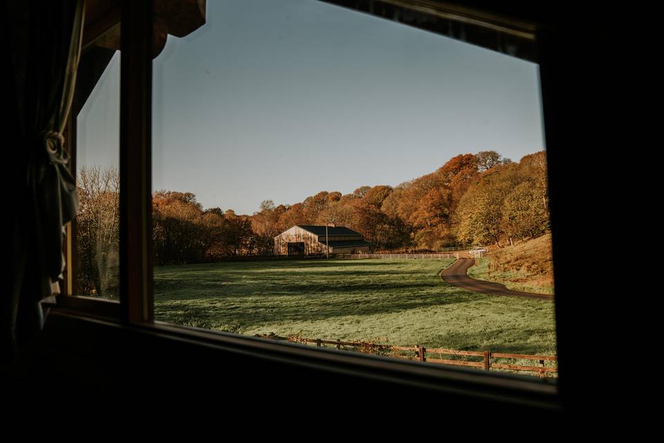 View of Barn From Roe Deer