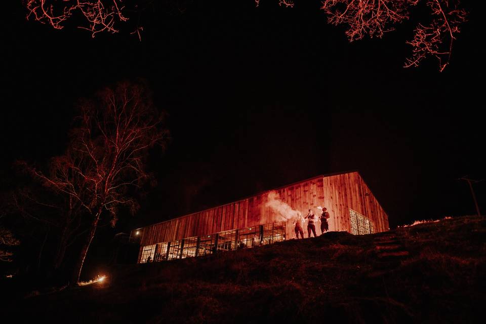 Barn at Night