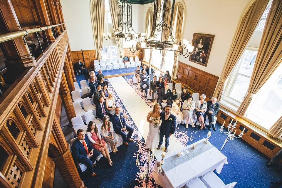 Council Chambers from above