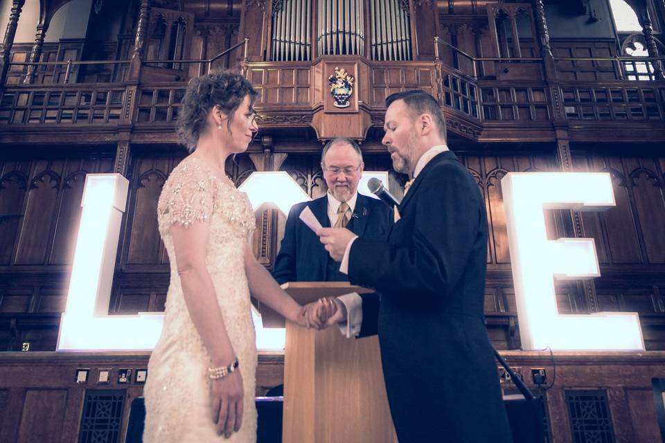 Weddings at The University of Manchester - Whitworth Hall