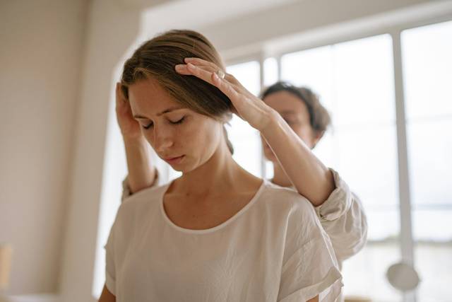 Client receiving a Massage