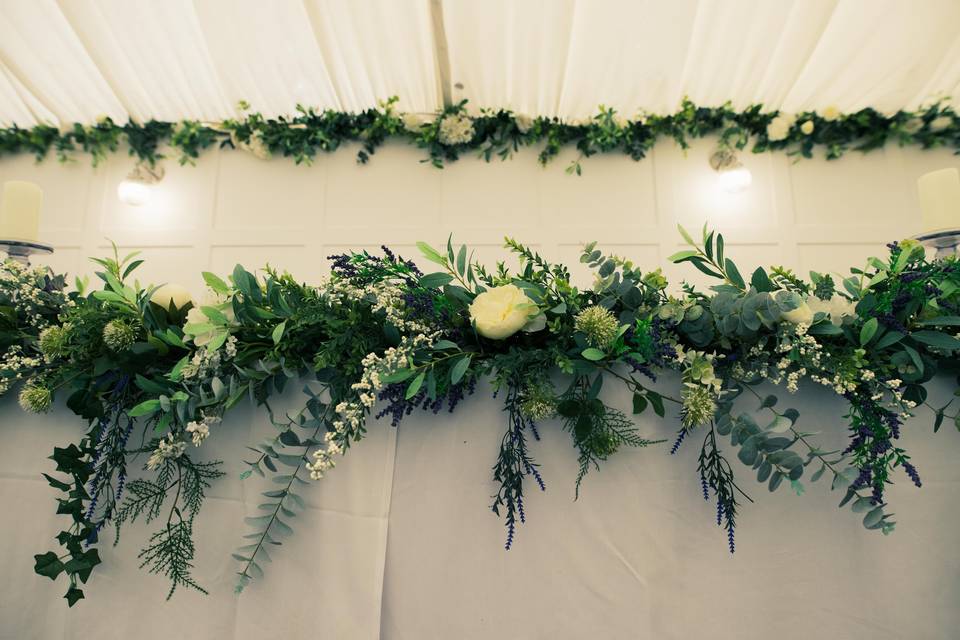 Top Table Flower Detail