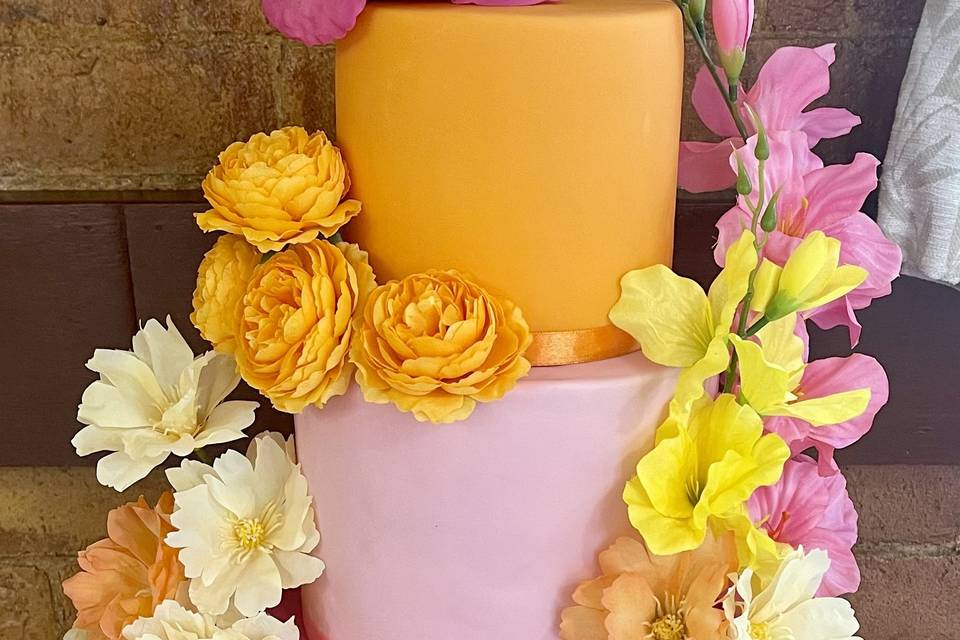 Colourful wedding