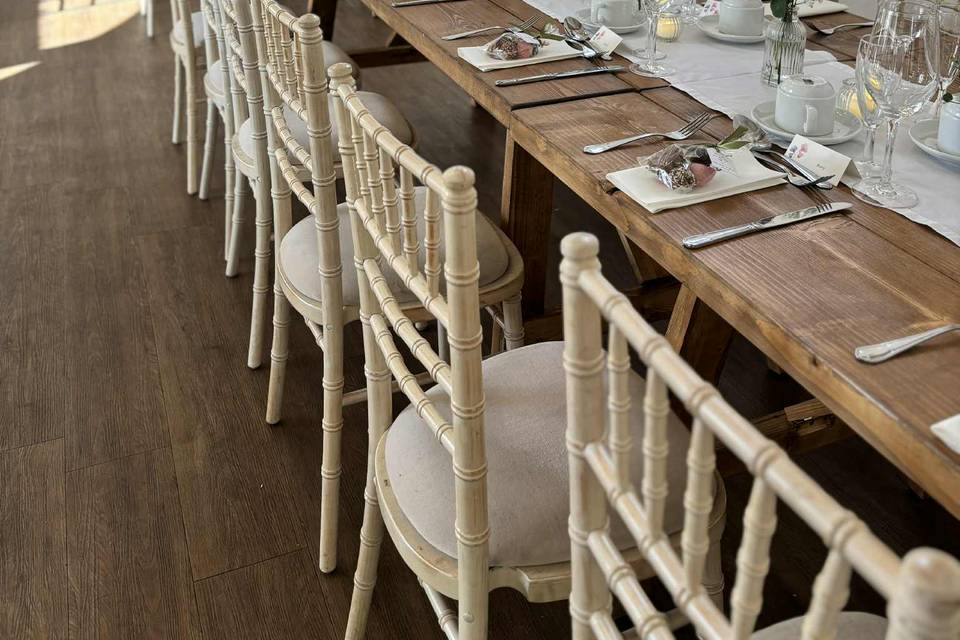 Rectangular tables