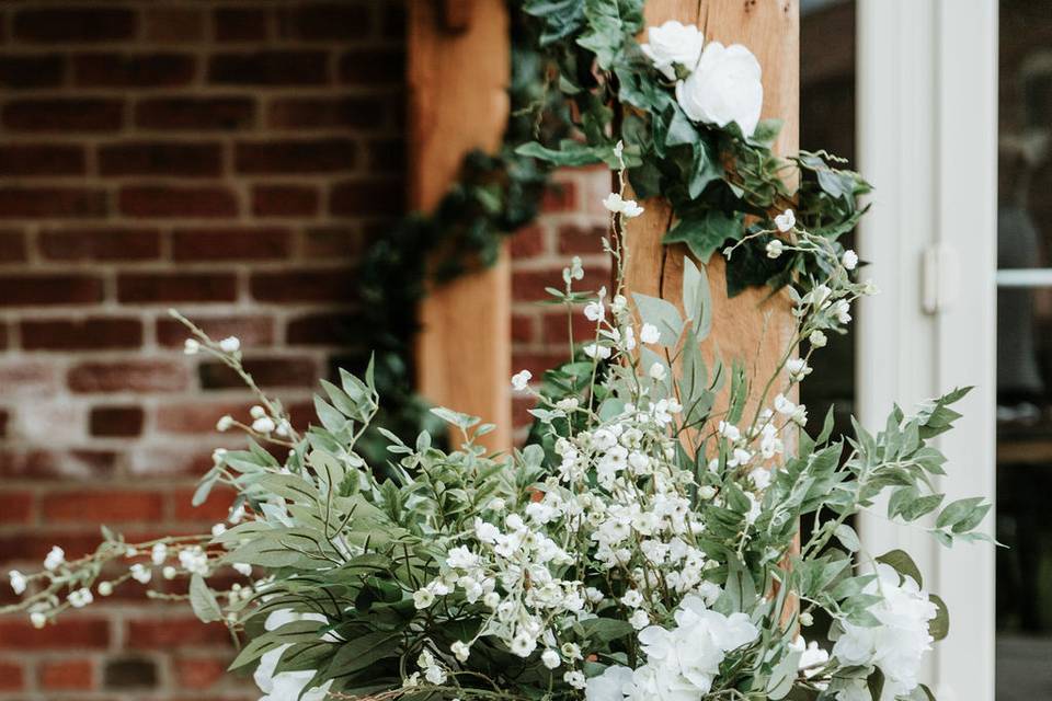 Flowers in Milk Churns