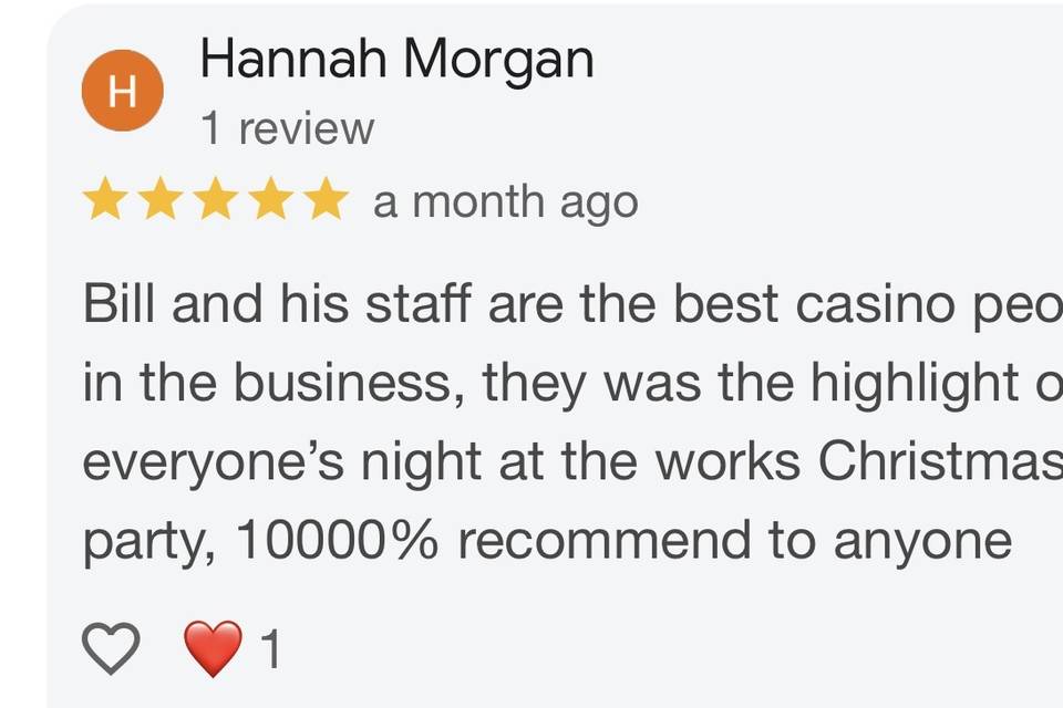 Review ⭐️⭐️⭐️⭐️⭐️