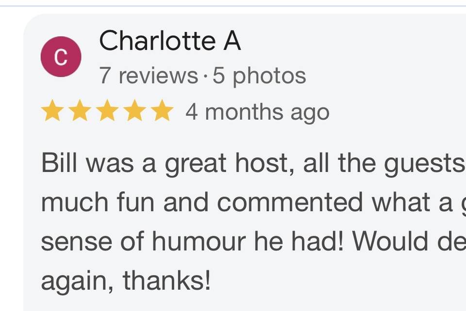Review ⭐️⭐️⭐️⭐️⭐️