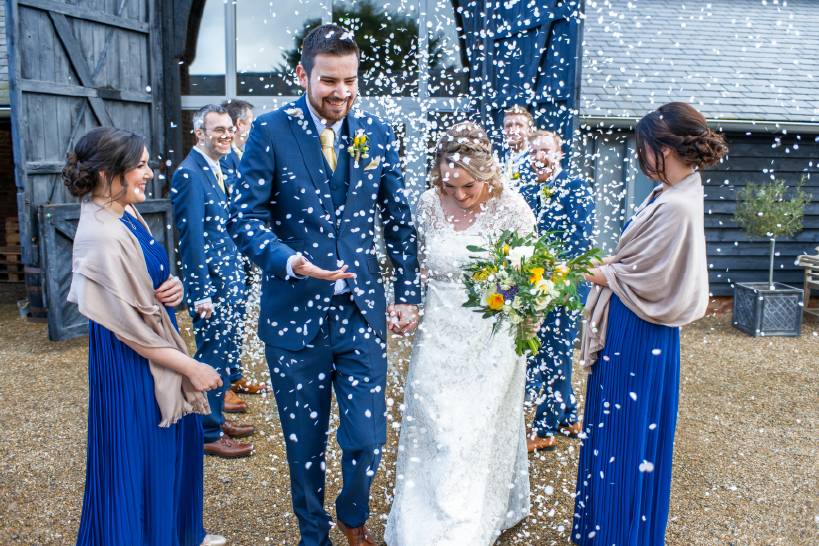 The happy bride & groom