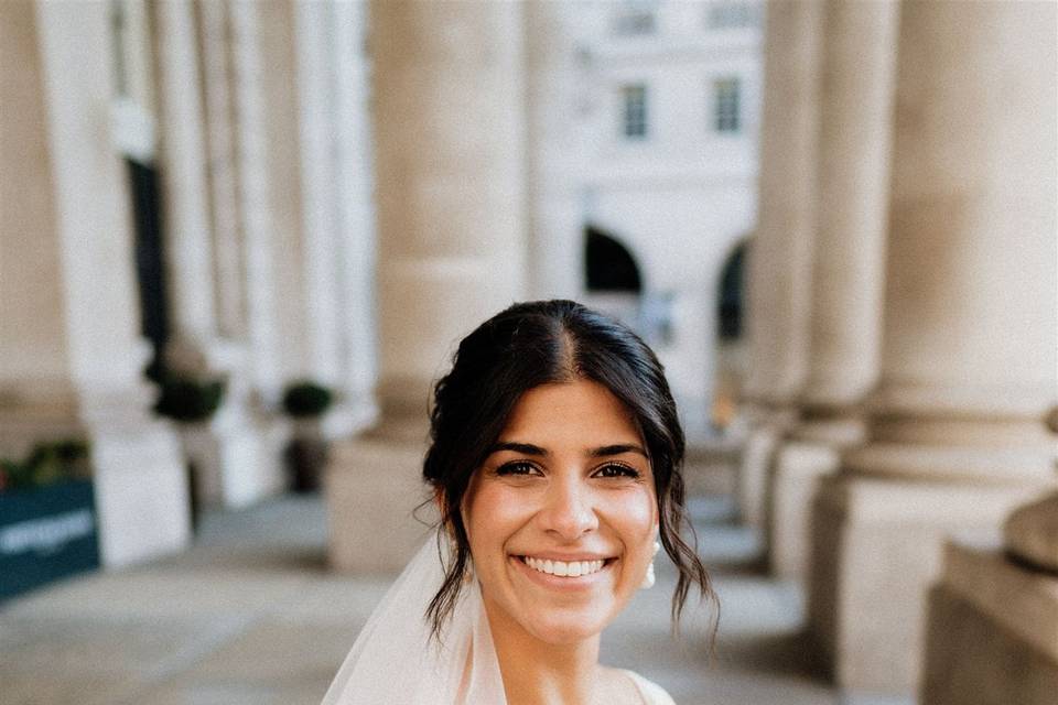 Happy bride