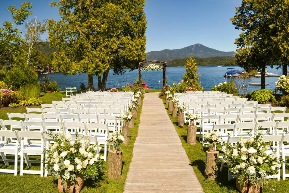 Wedding with a view