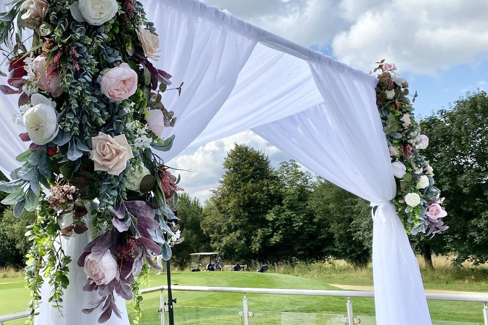 Bespoke decor for outdoor venue