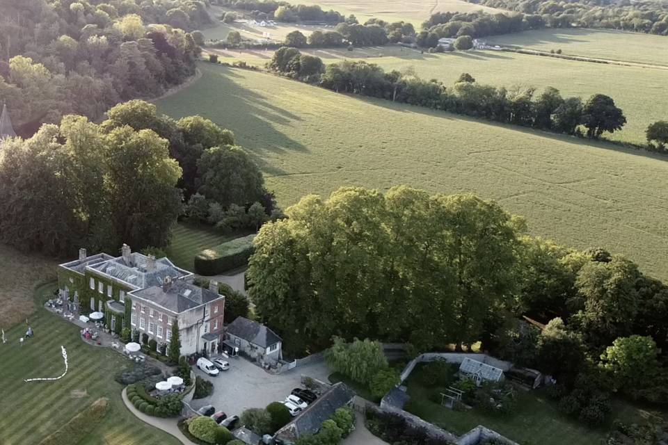 Aerial drone Findon Place