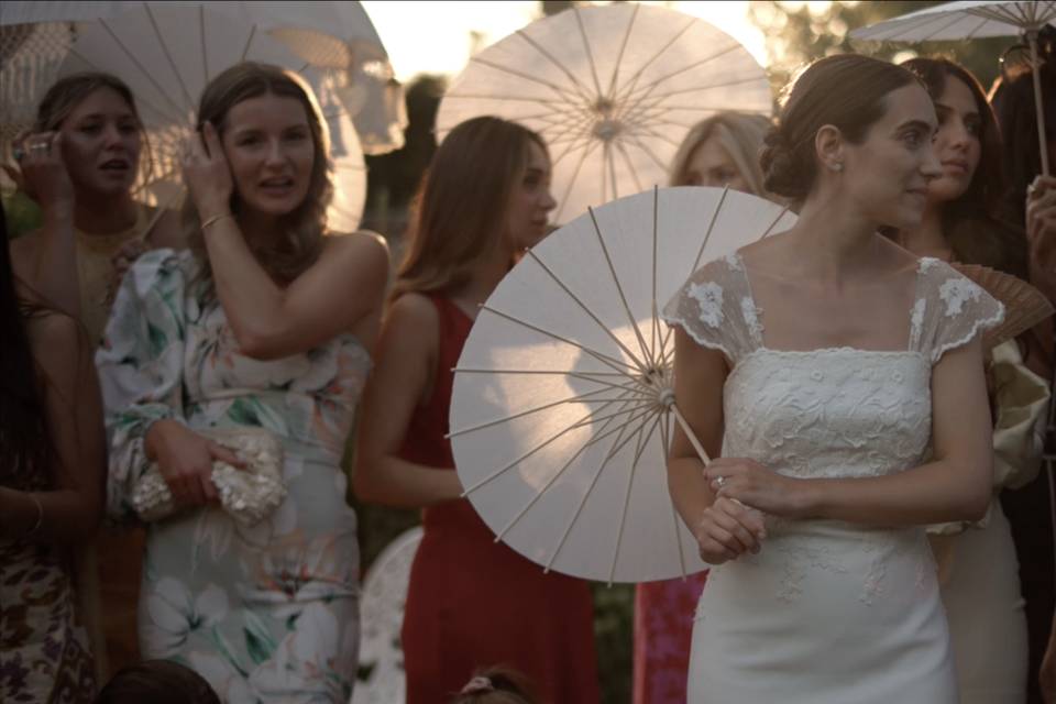 Golden hour bride Sussex