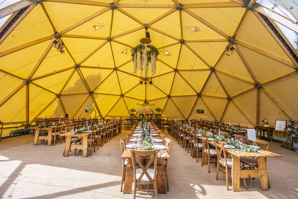 Geodome interior