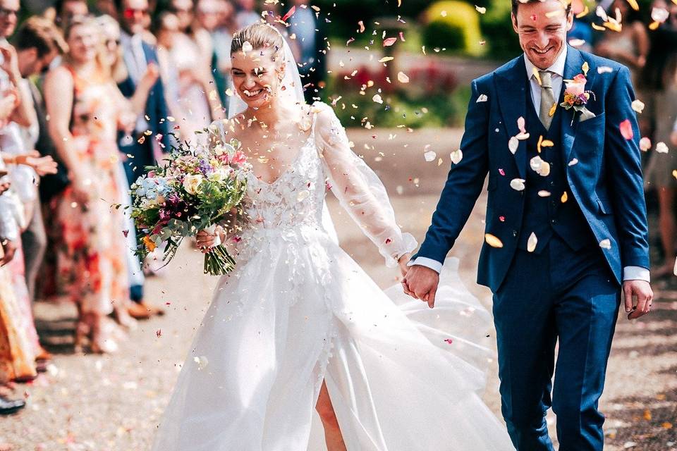 Confetti in the grounds