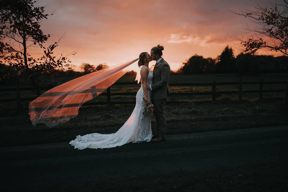 October Sunset in the grounds