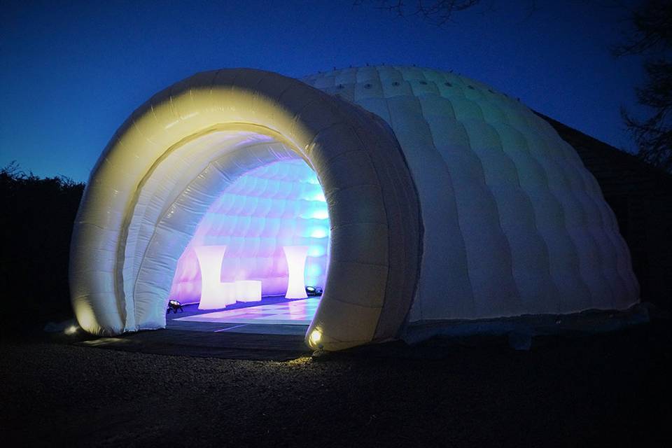 Our inflatable igloo