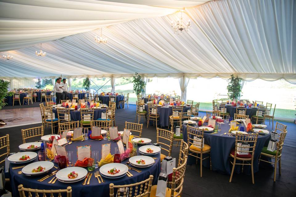 Inside marquee