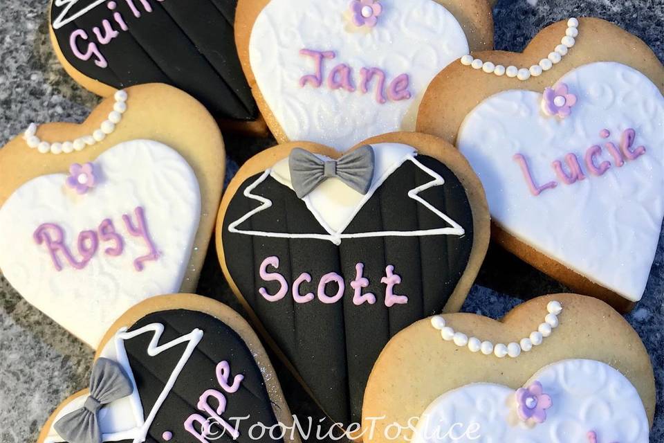 Personalised Wedding Cookie