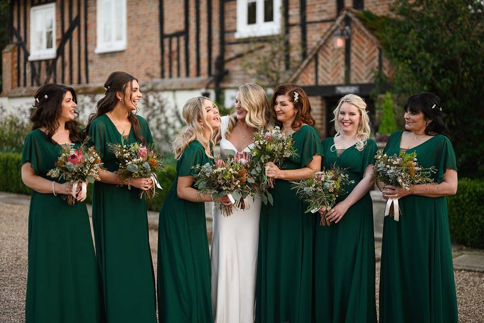 Bride & her girls