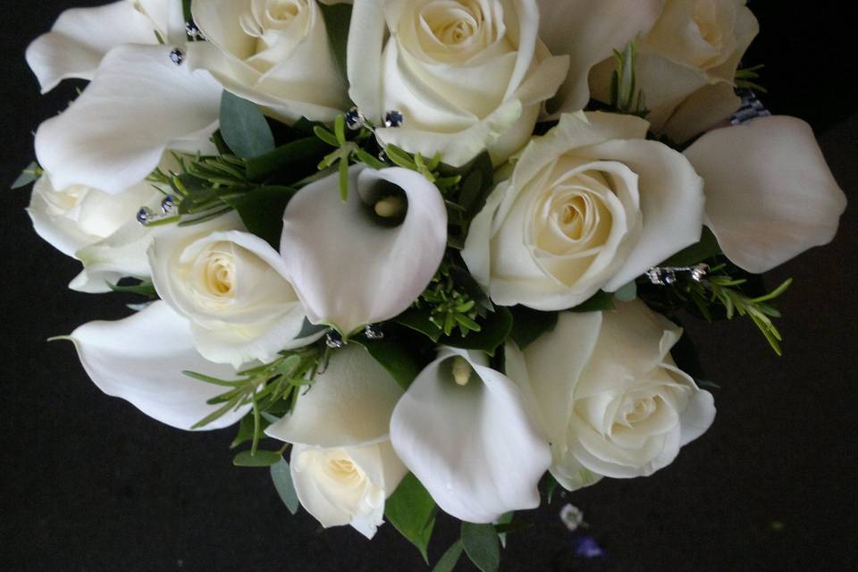 Calla and Rose bouquet