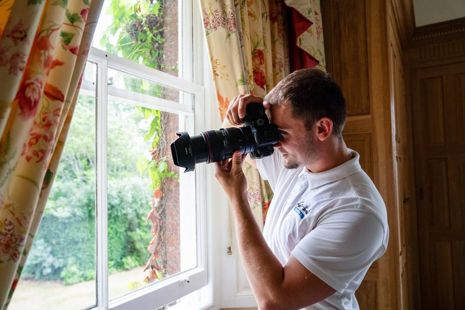 View through window