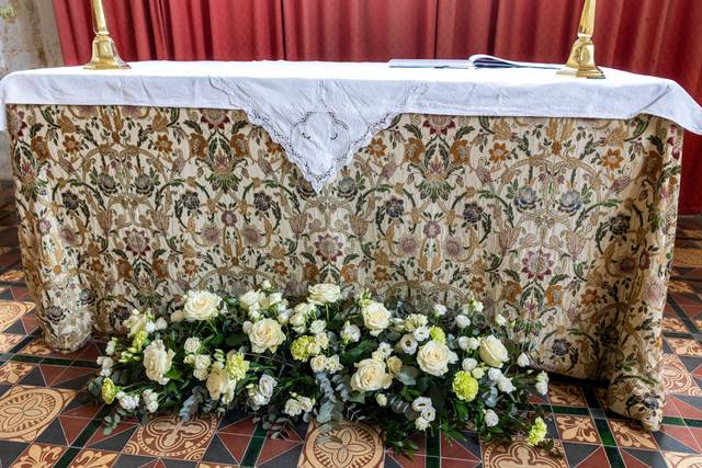 Altar floral display