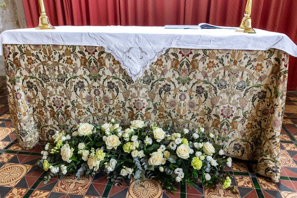 Altar floral display