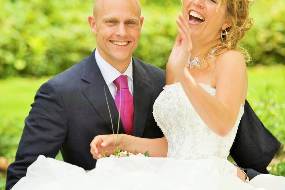 Beautiful Laughing Bride