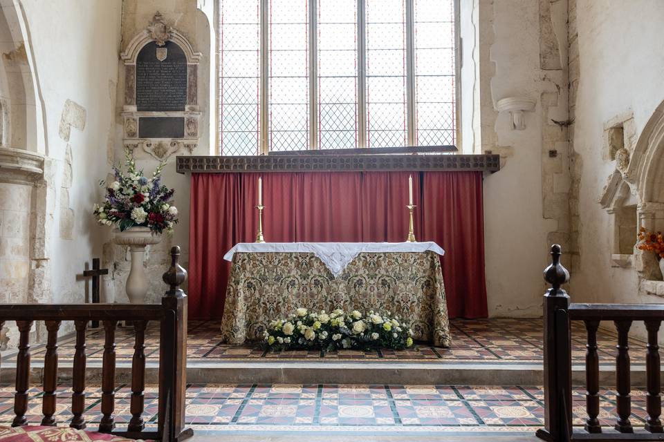 Church altar interior