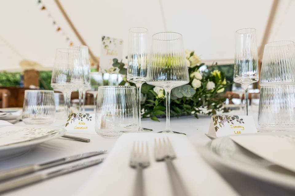 Elegant table detail